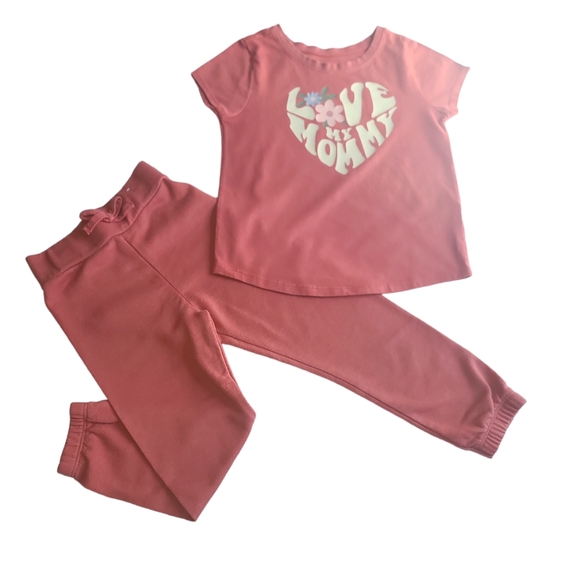 Garanimals Toddler Girl Set 3T Love My Mommy Heart - Picture 3 of 13